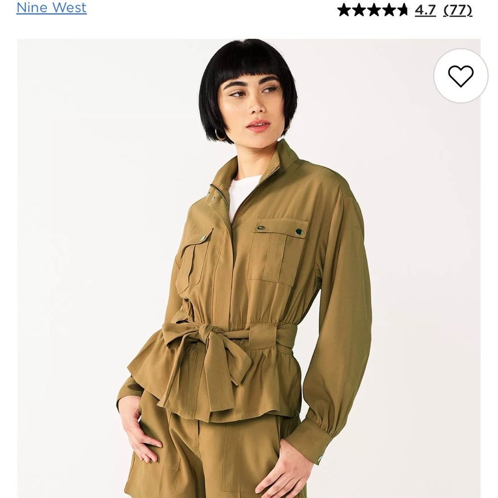 Nine West Women's Sergio Green Utility Jacket